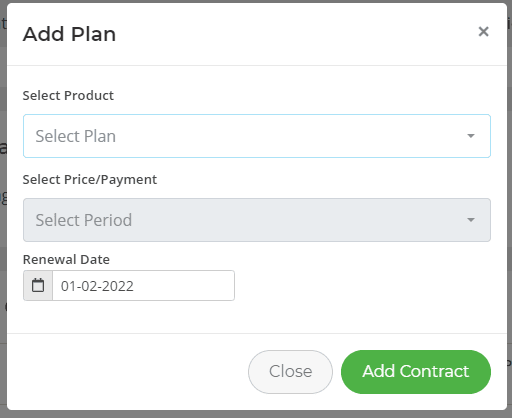 Adding a plan to StackCP User
